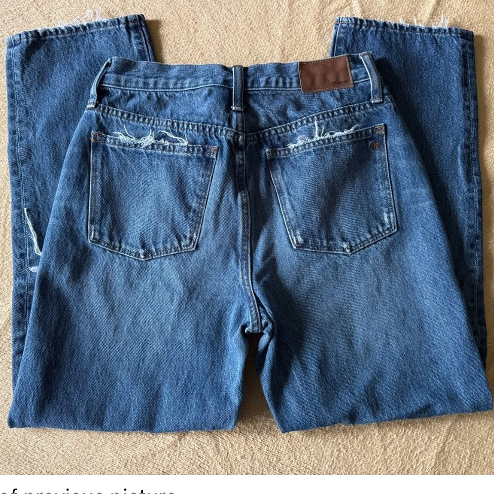 Madewell Straight Leg Denim Jeans in Classic Blue